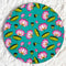 Turquoise Pichwai Lotus Round Cutout Pack of 10 | Wall Hanging Decoration | Craft Shop India