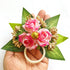 Pink Handmade Artificial 3 Flowers & Pollen Bunch Pack of 6 & 12 | Trousseau Packing | Craft Shop India
