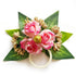 Pink Handmade Artificial 3 Flowers & Pollen Bunch Pack of 6 & 12 | Trousseau Packing | Craft Shop India