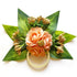 Peach Handmade Artificial 3 Flowers & Pollen Bunch Pack of 6 & 12 | Trousseau Packing | Craft Shop India