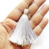 White Silk Thread Latkan Pack of 10 | Saree, Lehenga, Jewelry & DIY Embellishments | Craft Shop India