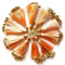 Peach Gold Beaded Fancy Silk Tassels with Zari Bead Thread Latkan Pack of 10 | Craft Shop India