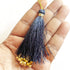 Midnight Navy Fancy Silk Tassels with Zari Bead Thread Latkan Pack of 10 | Craft Shop India