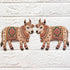 Kamdhenu Cow Printed MDF Cutout Pack of 4 | 6 Inch | DIY Decoration, Toran & Bandhanwar | Craft Shop India