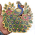 Beaded Peacock Printed MDF Cutout Pack of 4 | 6 Inch | DIY Decoration, Toran & Bandhanwar | Craft Shop India