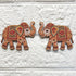 Beaded Elephant Printed MDF Cutout Pack of 10 | DIY Decoration, Toran & Bandhanwar | Craft Shop India