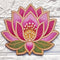 Beaded Lotus Printed MDF Cutout Pack of 10 | DIY Decoration, Toran & Bandhanwar | Craft Shop India