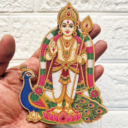 Lord Karttikeya (Murugan) Printed MDF Cutout Pack of 10 | DIY Decoration, Toran & Bandhanwar | Craft Shop India