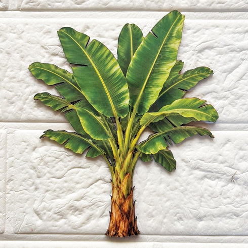 Banana Tree Printed MDF Cutout Pack of 10 | DIY Decoration, Toran & Bandhanwar | Craft Shop India