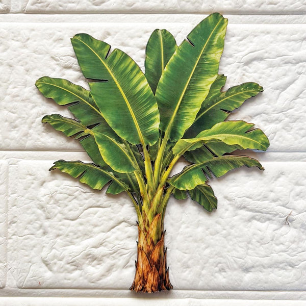 Banana Tree Printed MDF Cutout Pack of 10 | DIY Decoration, Toran & Bandhanwar | Craft Shop India