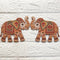 Beaded Elephant Printed MDF Cutout Pack of 10 | DIY Decoration, Toran & Bandhanwar | Craft Shop India