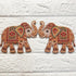 Beaded Elephant Printed MDF Cutout Pack of 10 | DIY Decoration, Toran & Bandhanwar | Craft Shop India