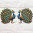 Peacock Printed MDF Cutout Pack of 4 | 6 Inch | DIY Decoration, Toran & Bandhanwar | Craft Shop India