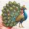 Peacock Printed MDF Cutout Pack of 4 | 6 Inch | DIY Decoration, Toran & Bandhanwar | Craft Shop India