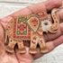 Beaded Elephant Printed MDF Cutout Pack of 10 | DIY Decoration, Toran & Bandhanwar | Craft Shop India