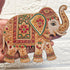 Beaded Elephant Printed MDF Cutout Pack of 10 | DIY Decoration, Toran & Bandhanwar | Craft Shop India