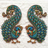 Peacock Printed MDF Cutout Pack of 10 | 4 & 6 Inch | DIY Decoration, Toran & Bandhanwar | Craft Shop India
