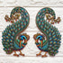 Peacock Printed MDF Cutout Pack of 10 | 4 & 6 Inch | DIY Decoration, Toran & Bandhanwar | Craft Shop India