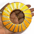 Yellow Color Gota Ring Plate Pack Of 10