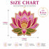 Beaded Lotus Printed MDF Cutout Pack of 10 | DIY Decoration, Toran & Bandhanwar | Craft Shop India