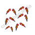 Red Parrot Wooden Miniature Small Size