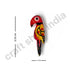 Red Parrot Wooden Miniature Small Size