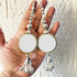 Mirror Ethnic Style Silver Latkan Pair for Blouse, Lehenga & Craft Décor | Craft Shop India