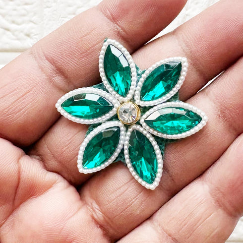 Craft Shop India Rhinestone Star Shape Patch Pack of 10 for Laddu Gopal Dress & DIY Crafts