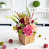 Maroon Decorative Flower Wooden Centerpieces D2 | Wedding, Party & Home Table Décor