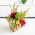 Maroon Decorative Flower Wooden Centerpieces D2 | Wedding, Party & Home Table Décor