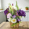 Purple Big Decorative Flower Wooden Centerpieces for Wedding & Home Table Décor | Craft Shop India