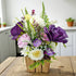 Purple Big Decorative Flower Wooden Centerpieces for Wedding & Home Table Décor | Craft Shop India