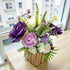 Purple Big Decorative Flower Wooden Centerpieces for Wedding & Home Table Décor | Craft Shop India