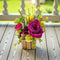 Pink Decorative Flower Wooden Centerpieces for Wedding & Home Table Décor | Craft Shop India