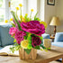 Pink Decorative Flower Wooden Centerpieces for Wedding & Home Table Décor | Craft Shop India