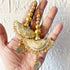 Golden Sequence Work Semi Circle Latkan with Coin Hanging Pair for Blouse, Lehenga & Dupatta | Craft Shop India