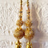 Ethnic Style Golden Cutdana Latkan Pair for Blouse, Lehenga & Craft Décor Design 7 | Craft Shop India