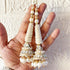 Ethnic Style Beads & Mirror Work Cone Latkan Pair for Blouse, Lehenga & Craft Décor | Craft Shop India