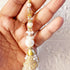 Handcrafted Ethnic Style Latkan Pair for Blouse, Lehenga & Craft Décor – Golden & White