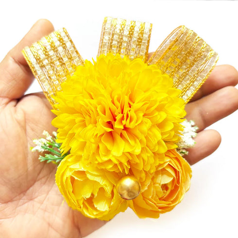 Carnations & Peonies Flower Bunch Pack of 4 for Trousseau, Gift & Hamper Packaging, Wedding & Festive Décor | Craft Shop India