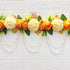 Orange Floral Bandhanwar Toran 40 Inch for Home Door Entrance | Craft Shop India