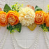 Orange Floral Bandhanwar Toran 40 Inch for Home Door Entrance | Craft Shop India