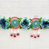 Blue Flower Bandhanwar Toran for Door Entrance | 40 Inch | Craft Shop India