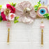 Pink Evil Eye Bandhanwar Toran 40 Inch for Home Door Entrance | Craft Shop India