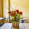 Orange Decorative Flower Wooden Centerpieces for Wedding & Home Table Décor | Craft Shop India