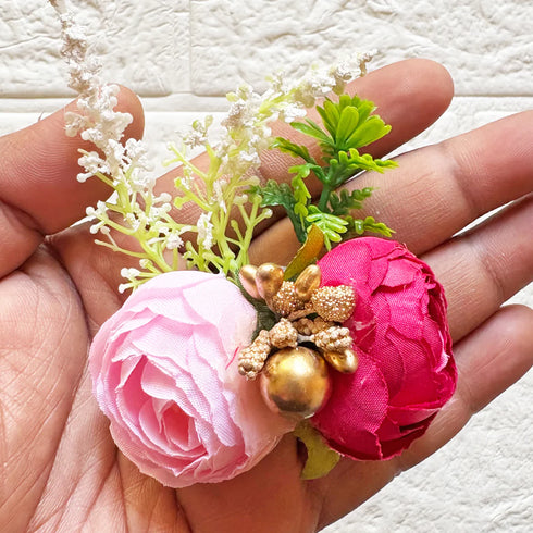 2 Peonies Bunch Pack of 6 for Hamper, Trousseau & Wedding Décor | Craft Shop India