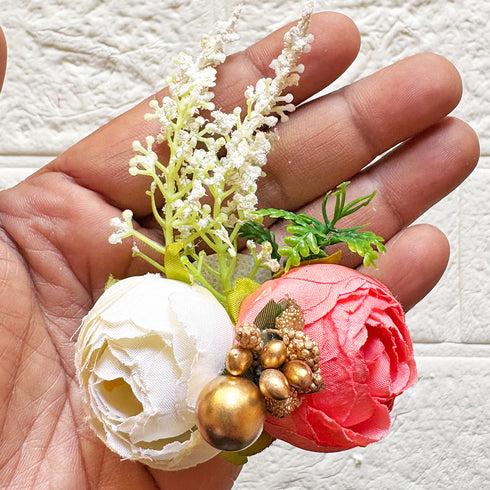 2 Peonies Bunch Pack of 6 for Hamper, Trousseau & Wedding Décor | Craft Shop India