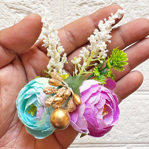 2 Peonies Bunch Pack of 6 for Hamper, Trousseau & Wedding Décor | Craft Shop India