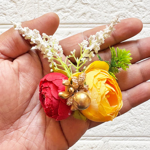 2 Peonies Bunch Pack of 6 for Hamper, Trousseau & Wedding Décor | Craft Shop India