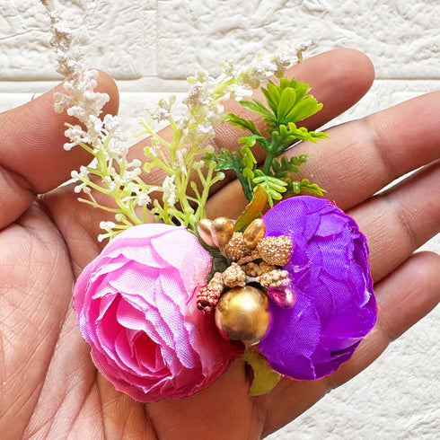 2 Peonies Bunch Pack of 6 for Hamper, Trousseau & Wedding Décor | Craft Shop India